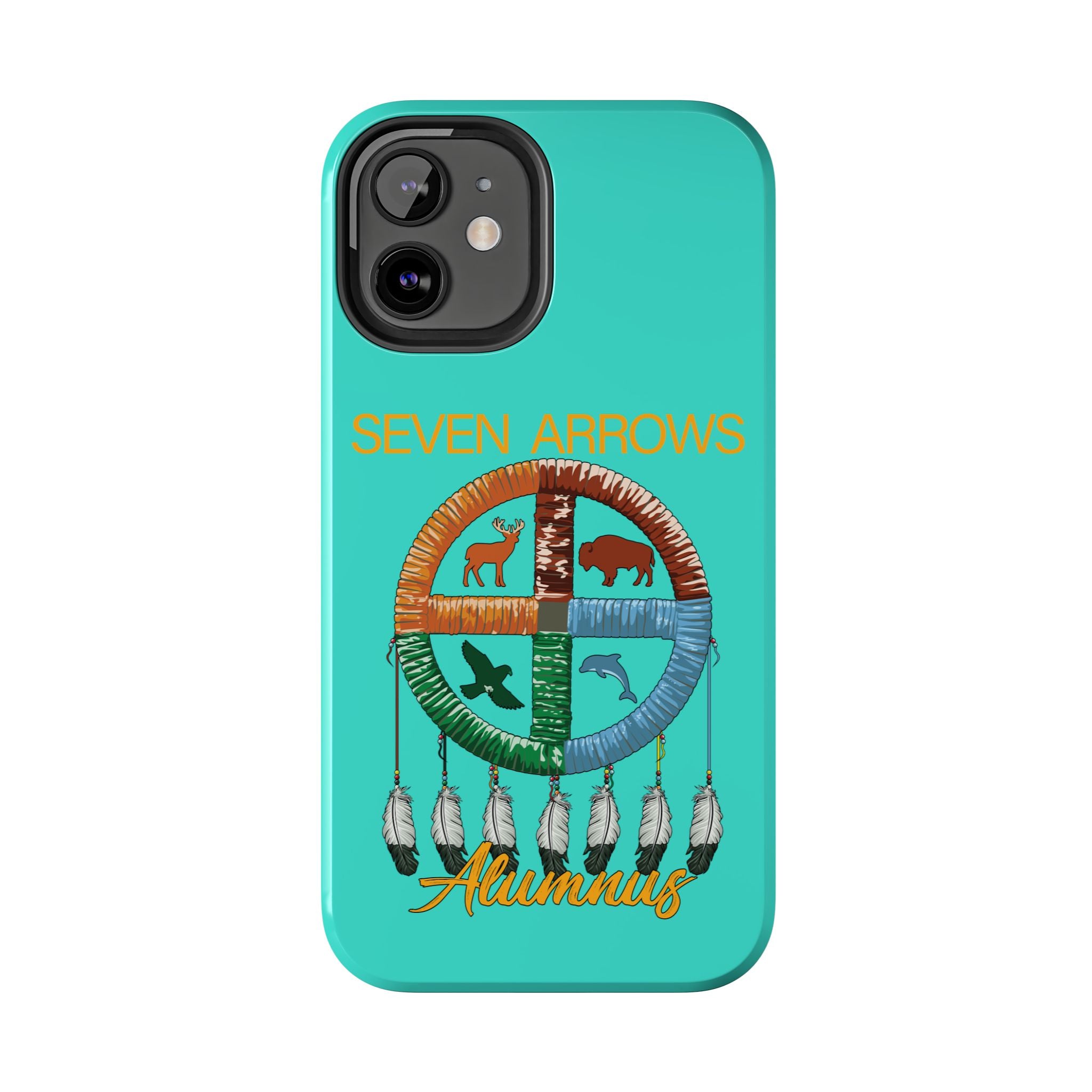 Tough Phone Case — 'Seven Arrows' Medicine Wheel Design (Alumnus)