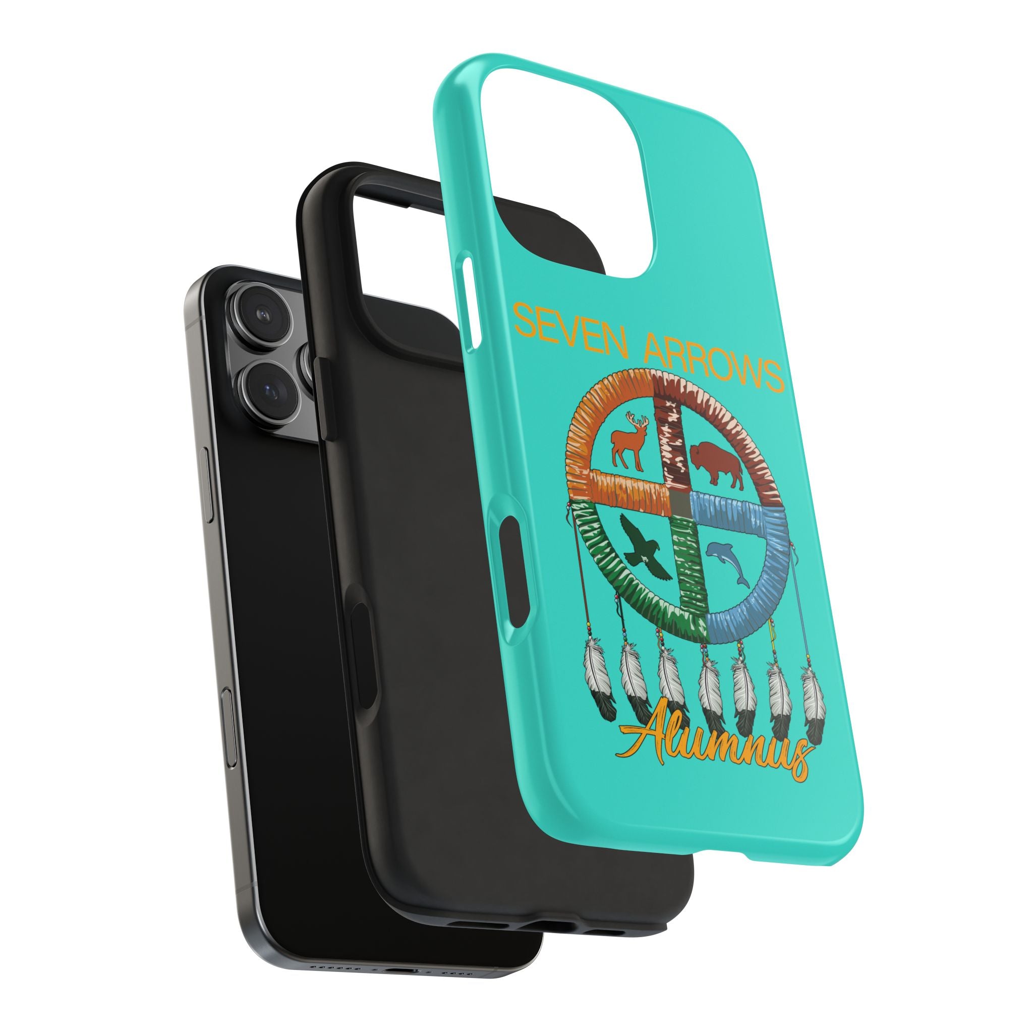 Tough Phone Case — 'Seven Arrows' Medicine Wheel Design (Alumnus)