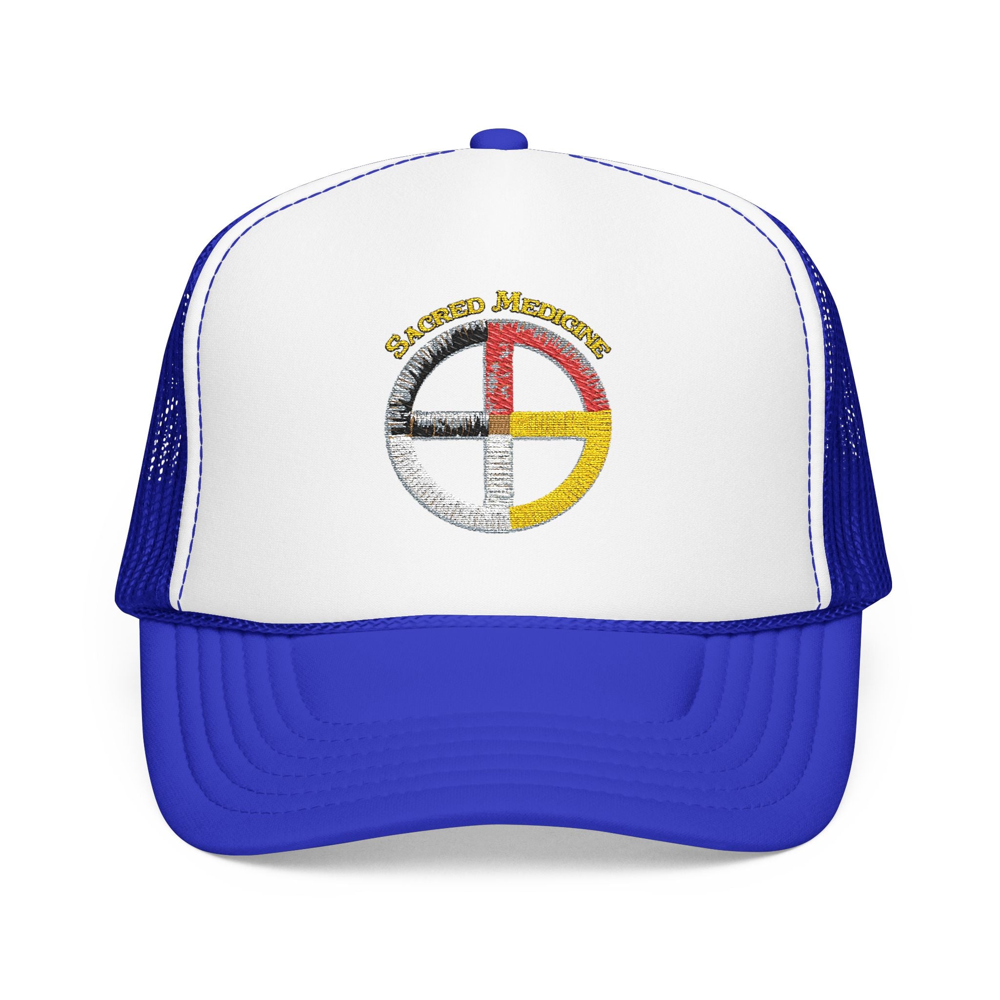 Ojibwe Sacred Medicine Wheel Trucker Hat