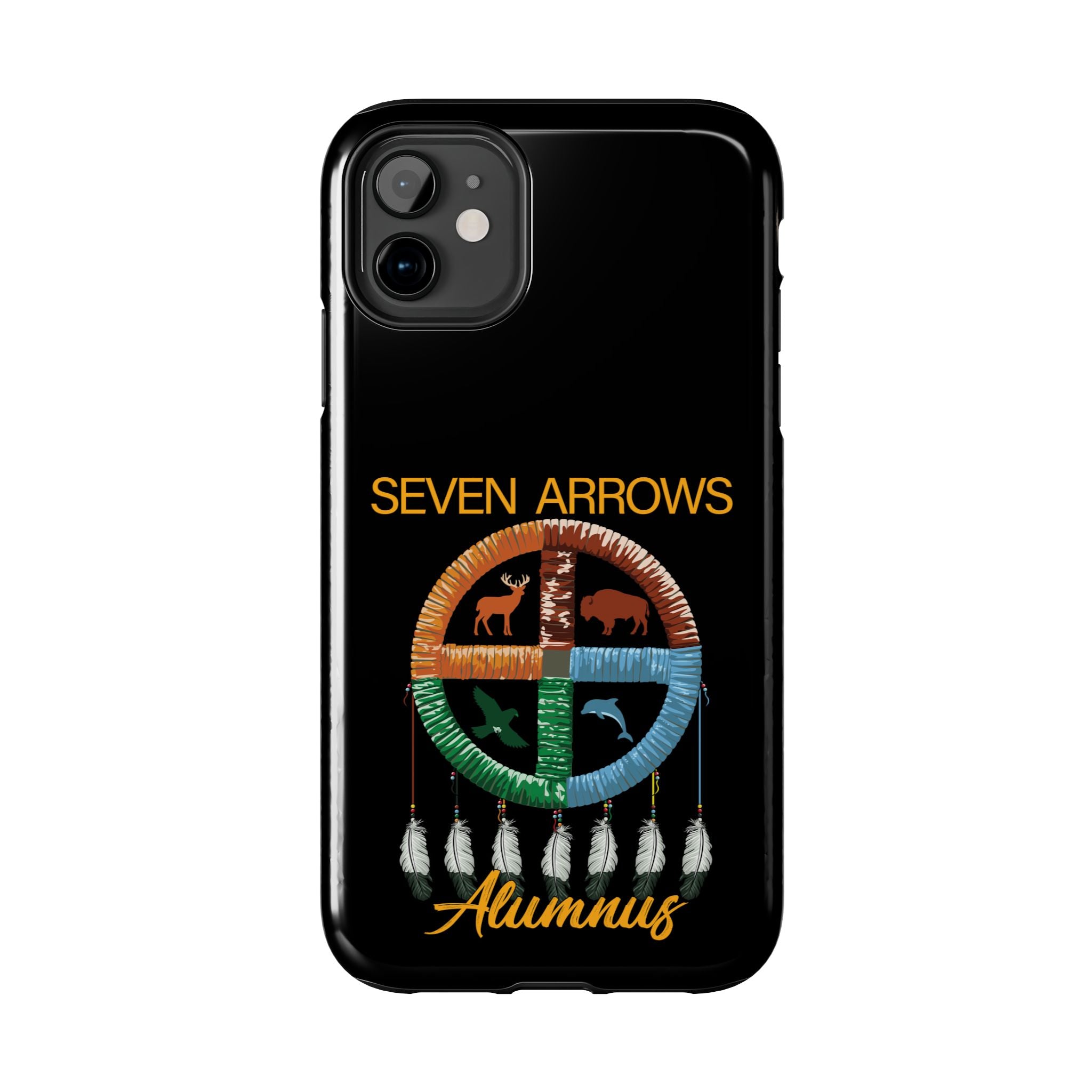 Tough Phone Case — 'Seven Arrows' Medicine Wheel Design (Alumnus)