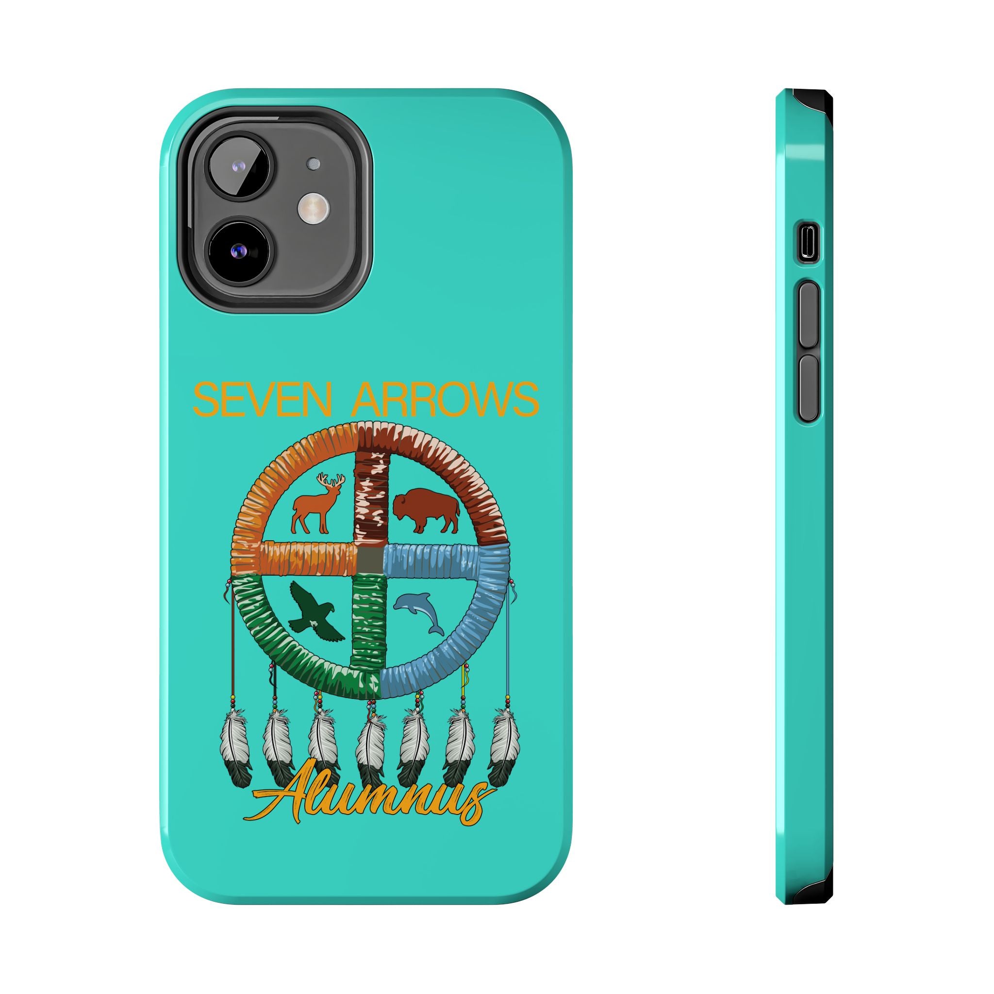 Tough Phone Case — 'Seven Arrows' Medicine Wheel Design (Alumnus)