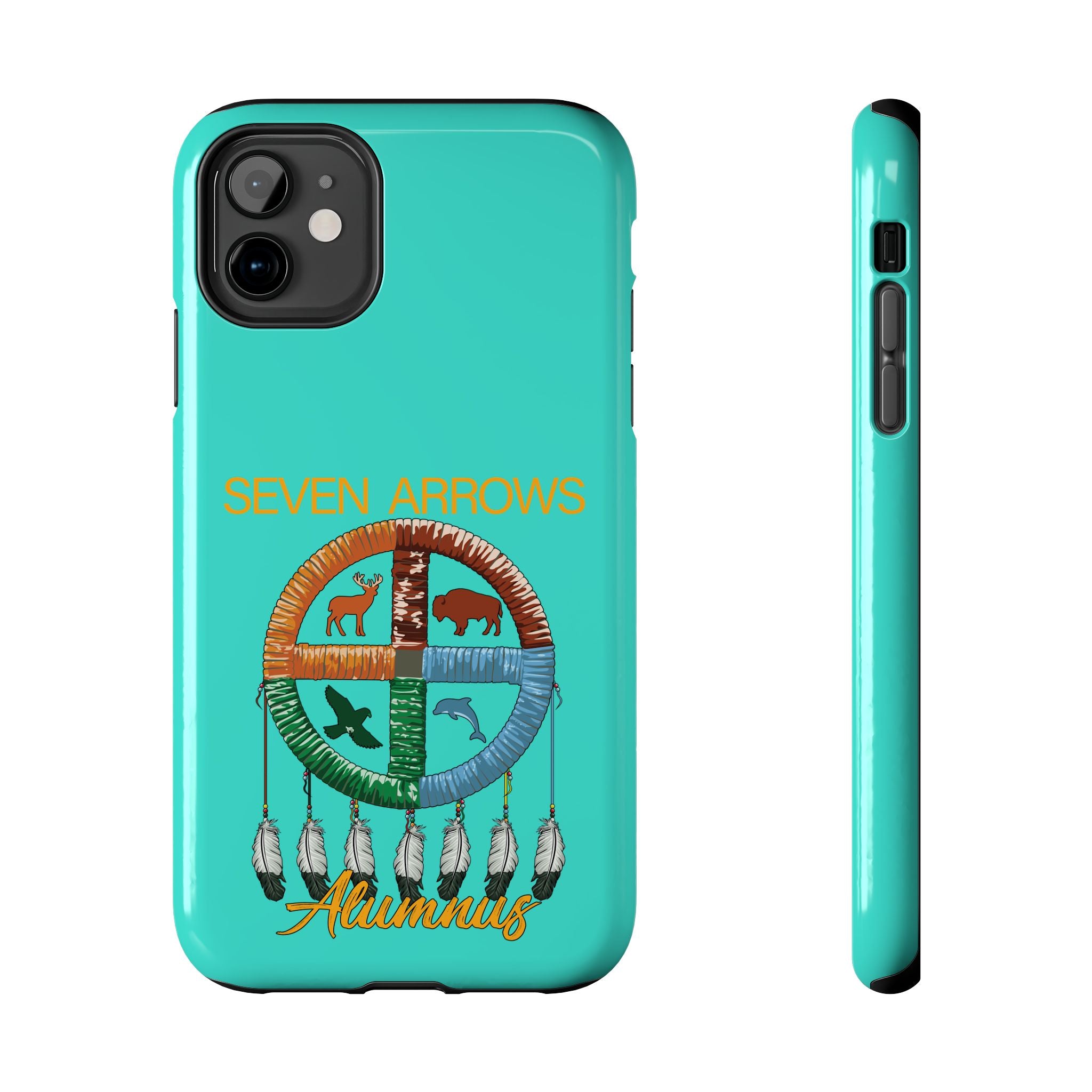 Tough Phone Case — 'Seven Arrows' Medicine Wheel Design (Alumnus)