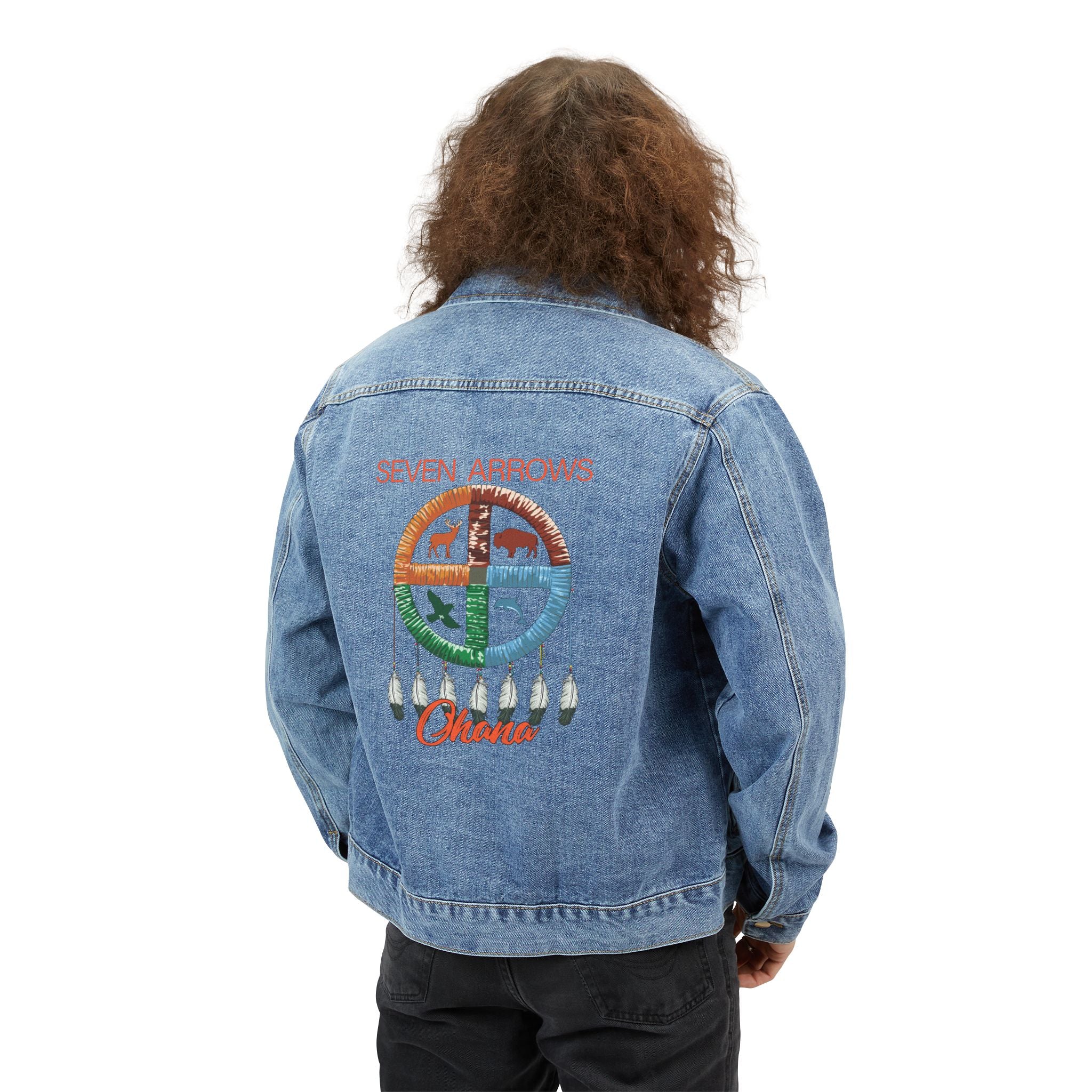 Embroidered Seven Arrows Ohana Denim Jacket
