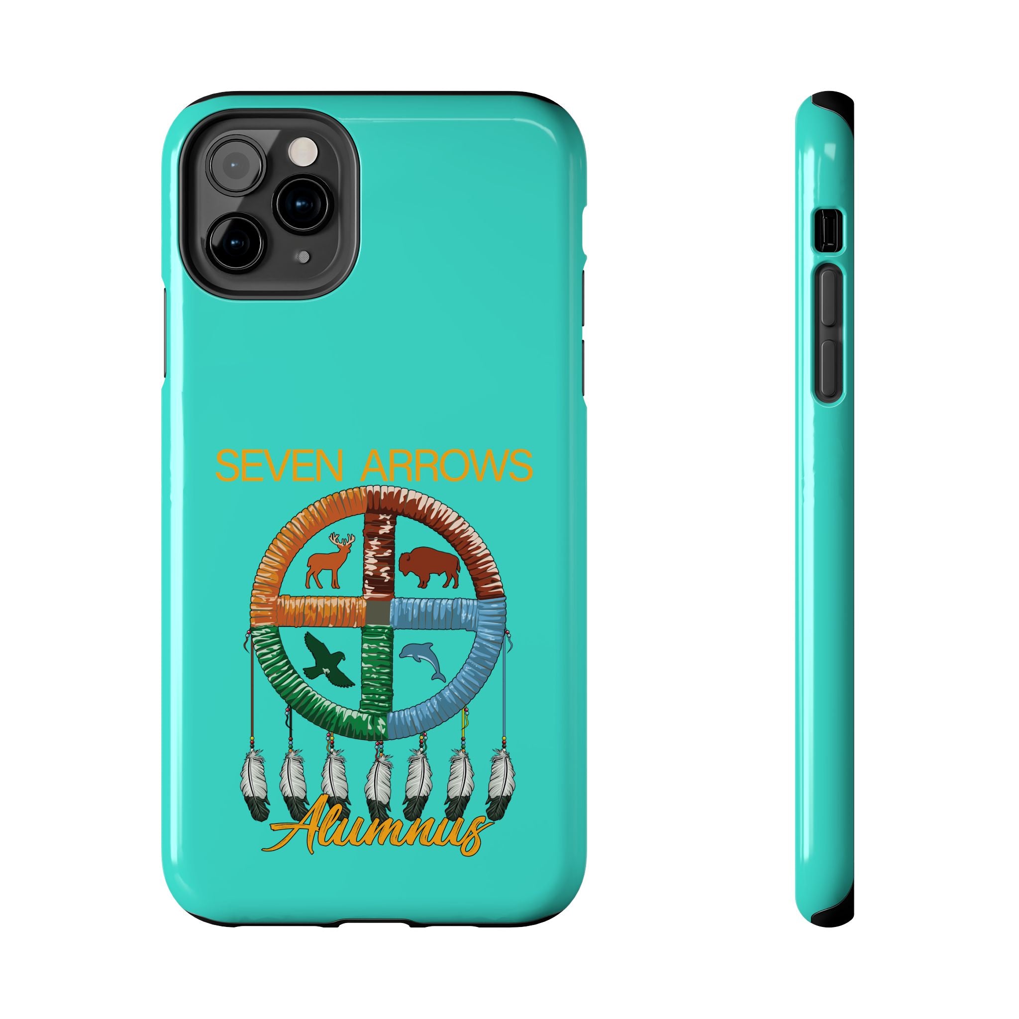 Tough Phone Case — 'Seven Arrows' Medicine Wheel Design (Alumnus)