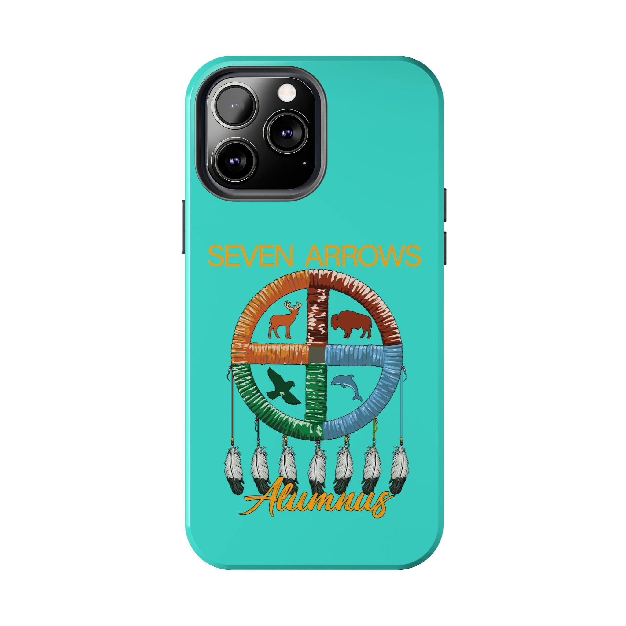 Tough Phone Case — 'Seven Arrows' Medicine Wheel Design (Alumnus)