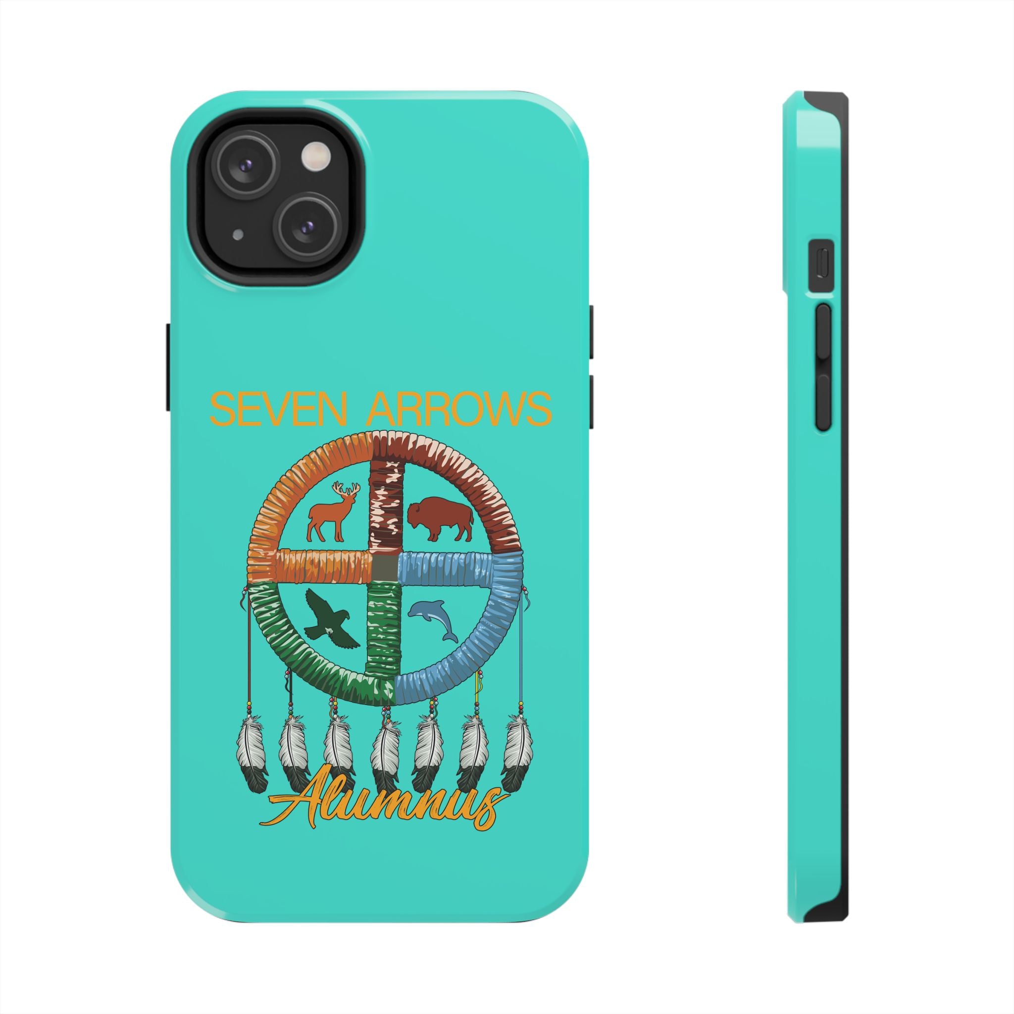 Tough Phone Case — 'Seven Arrows' Medicine Wheel Design (Alumnus)